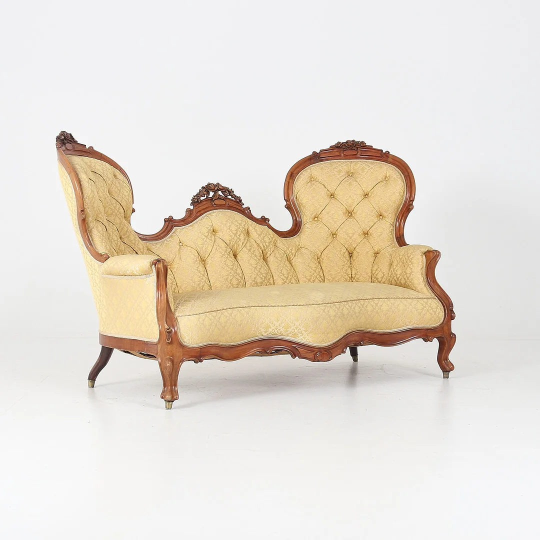 FÄSTMANSSOFFA, nyrokoko. 1800-talets slut. — Sofas & Seatings — Stadsauktion Sundsvall