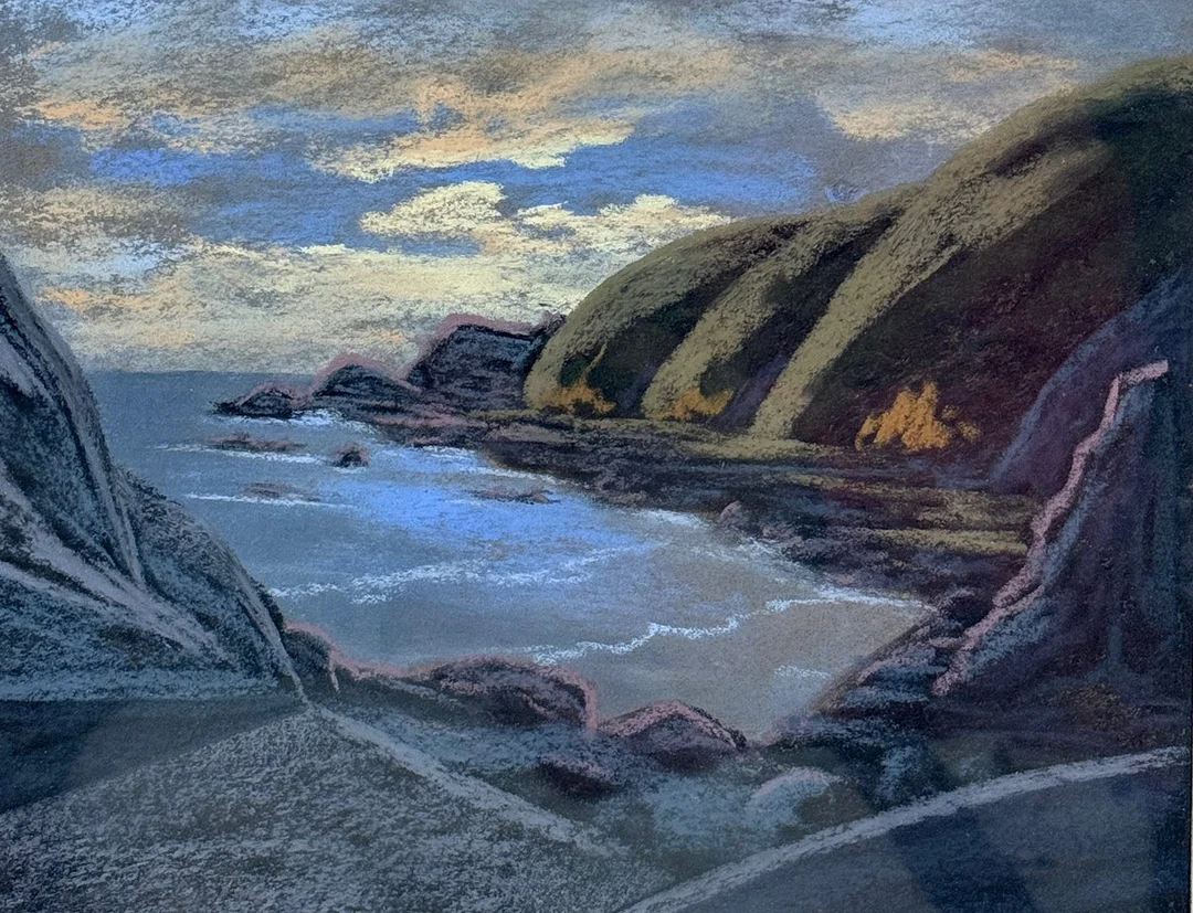 OLJEPASTELL, kustlandskap, signerad. — Paintings — TOKA Auktionshus