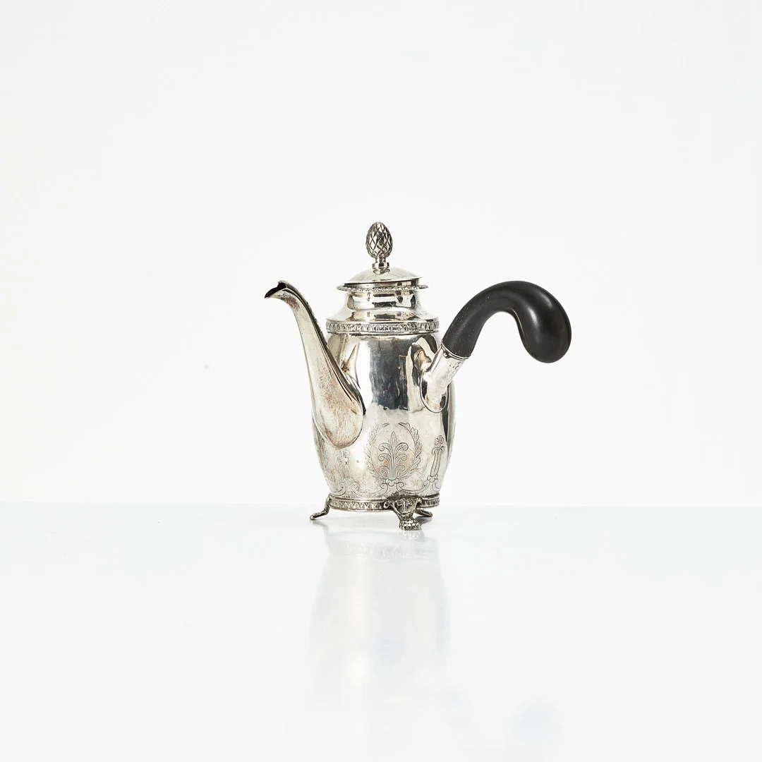CARL PETTER LAMPA. Mockakanna, silver, Stockholm 1827. Svensk empire. — Silver — Stockholms Auktionsverk Magasin 5