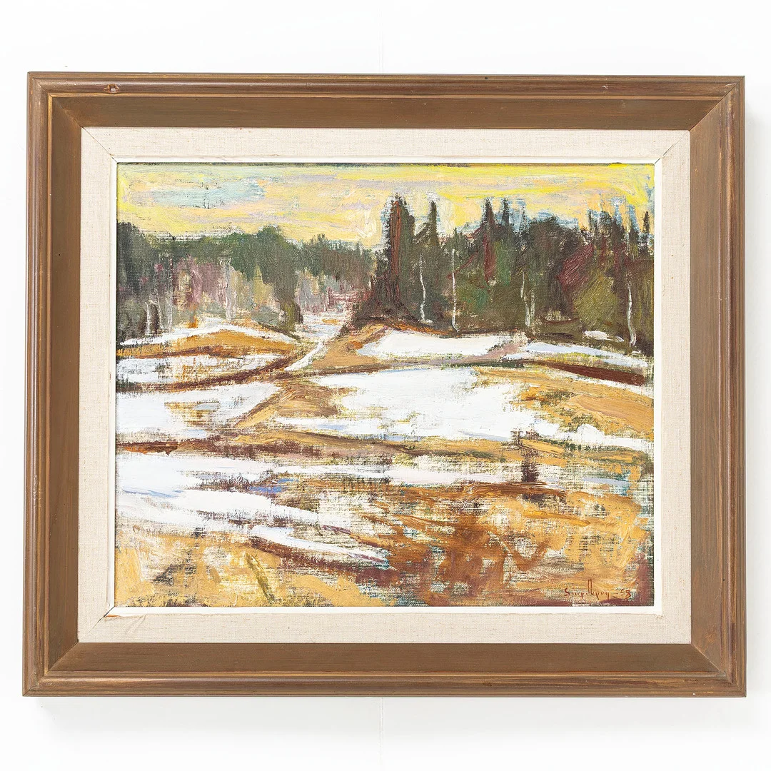NILS SÖDERBERG. olja på pannå, signerad. — Paintings — Handelslagret Auktionsservice