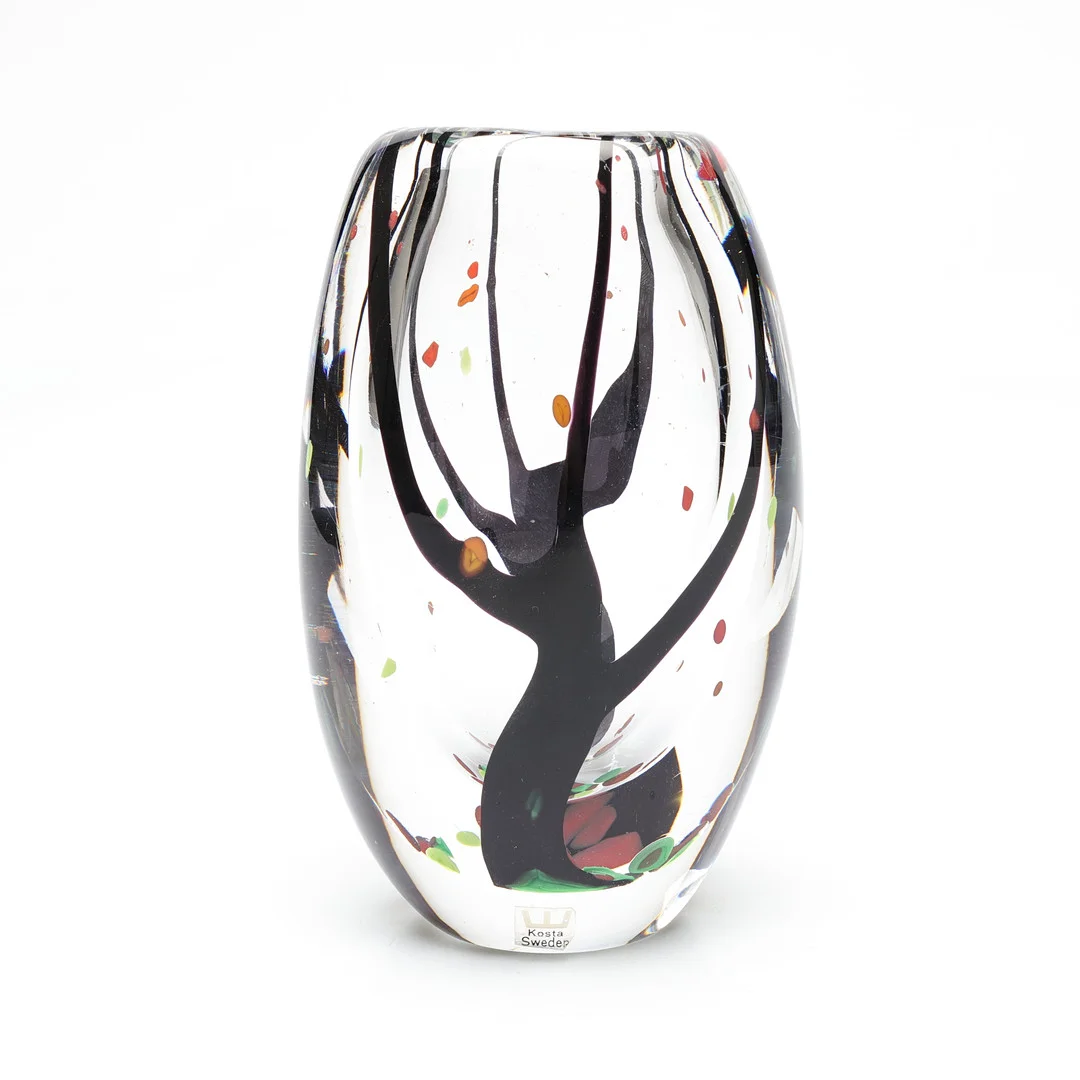 VICKE LINDSTRAND. vas, glas, "Höst", osignerad, Kosta, 1950-tal. — Art glass — Gomér & Andersson Linköping