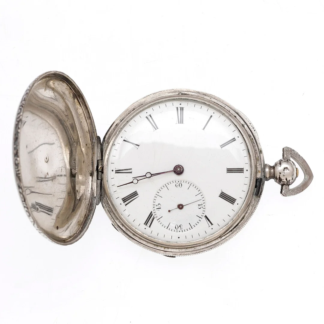 Frnech silver pocket watch, 19th Century. — Pocket & Stop Watches — Balclis
