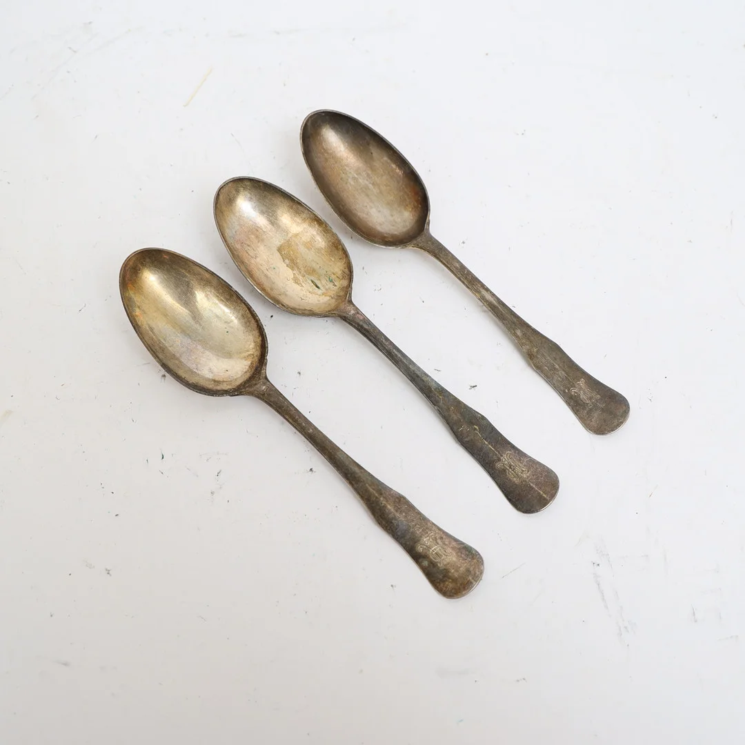 MATSKEDAR, 3st, silver, K Andersson. — Silver — Falun Auktionsbyrå