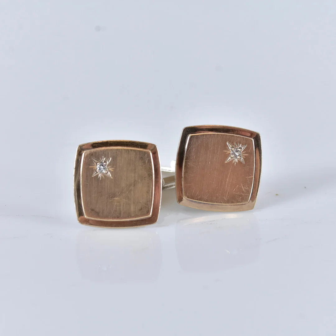 MANSCHETTKNAPPAR, silver, Alton Falköping 1968. — Cufflinks & Tie Pins — Halmstads Auktionskammare