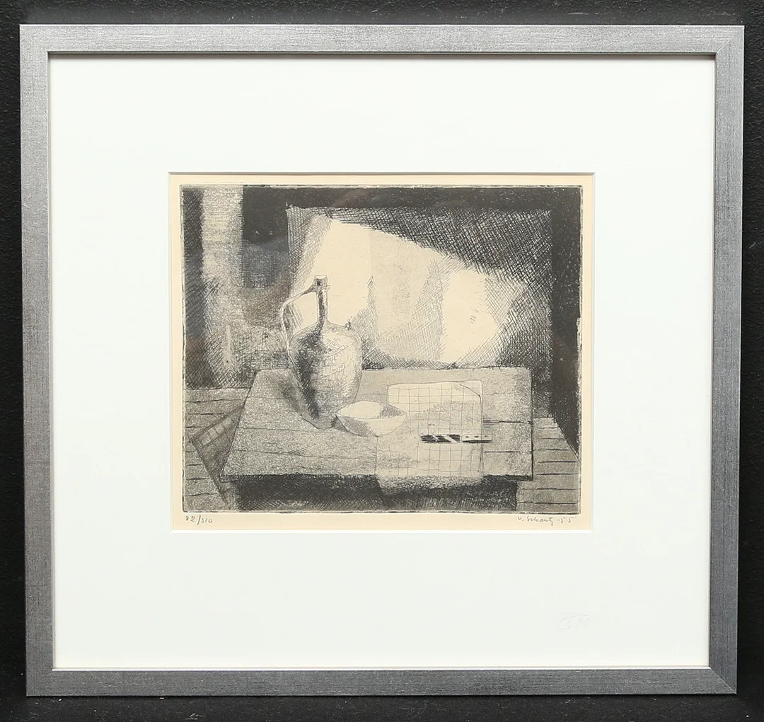 PHILIP VON SCHANTZ. litografi, signerad, numrerad, daterad -55. — Engravings & Prints — Gomér & Andersson Linköping