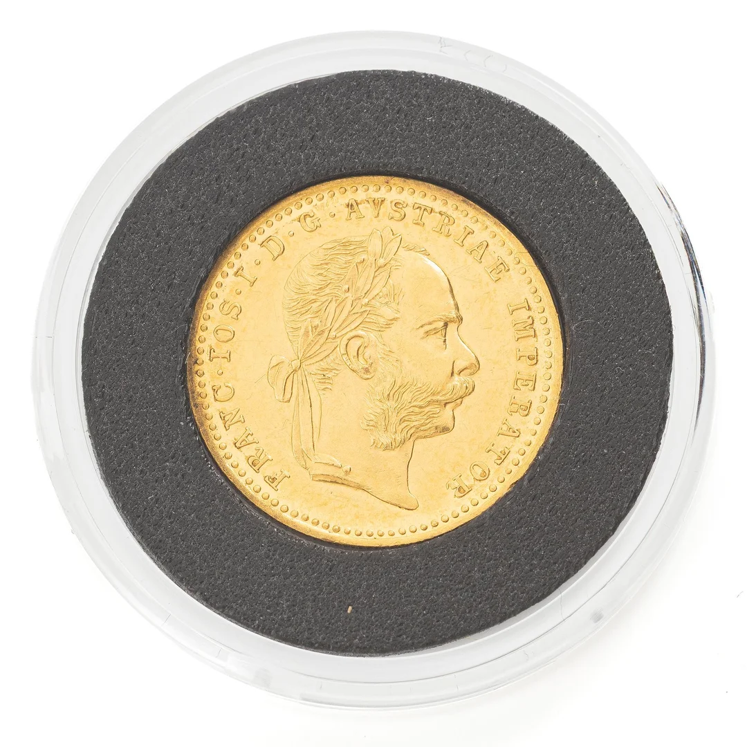Guldmynt, Österrike-Ungern, Franz Josef, 1 Ducat, 1915, senare prägling. — Militaria/Mynt — Bukowskis