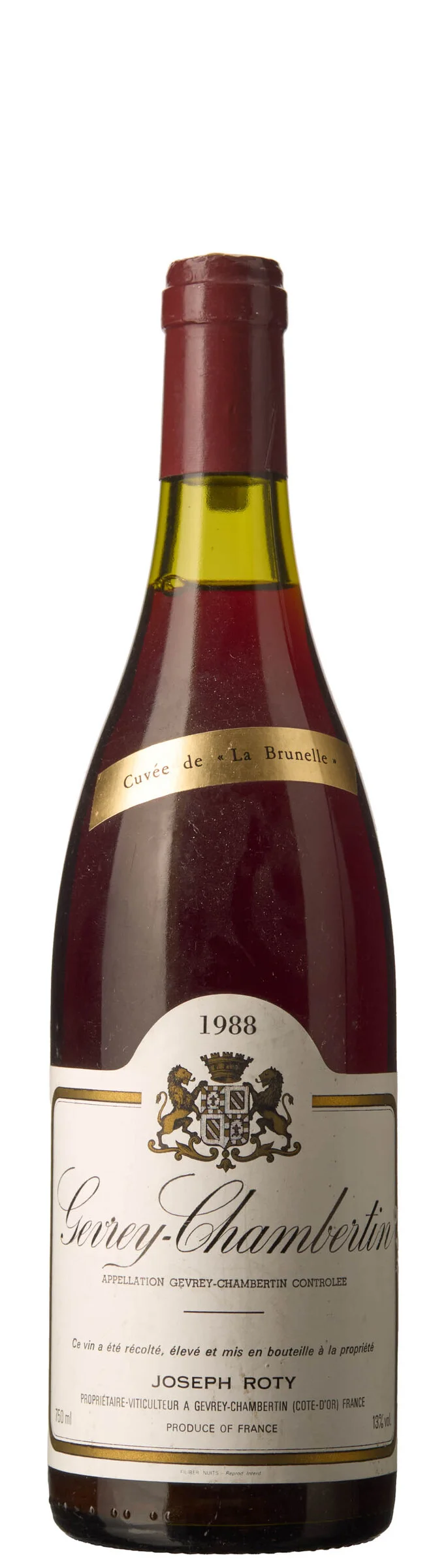 1 x Gevrey-Chambertin Cuvee de la Brunelle 1988, Joseph Roty — 1 x Gevrey-Chambertin Cuvee de la Brunelle 1988, Joseph Roty — Vin/Vin — Blomqvist
