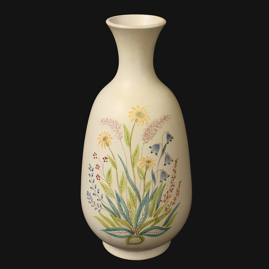 VAS, Porslin med blomsterdekor, Lars Thorén, Rörstrand, 1960- tal. — European — Limhamns Auktionsbyrå