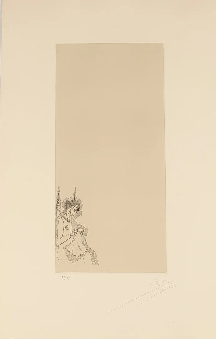 JOAN PONÇ. "dona cosint" serie la metamorfosis de kafka. estampación al aguafuerte sobre papel. polígrafa obra gráfica. firmada y justificada a lápiz. 1978. — Engravings & Prints — Barcelona Auctions