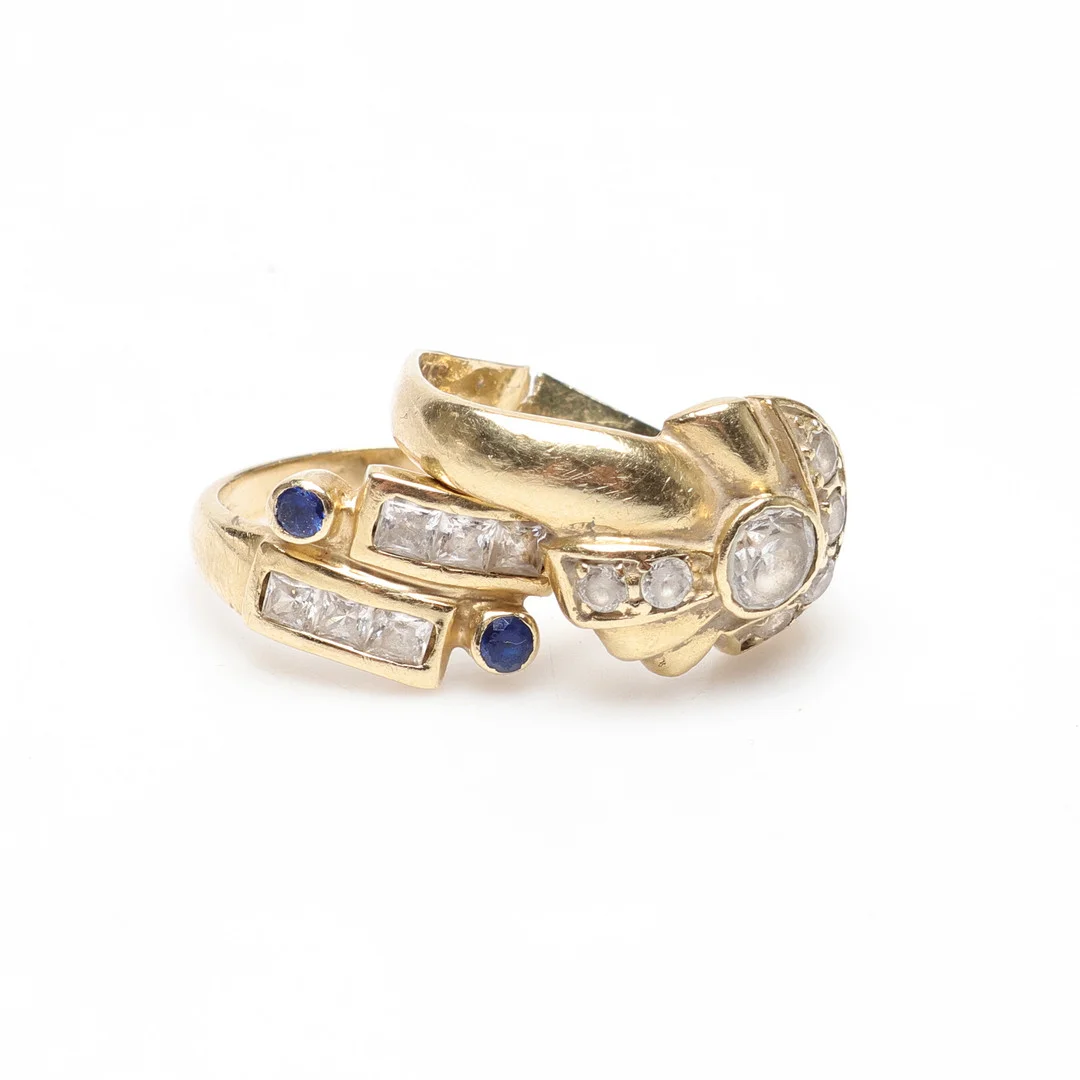 2 RINGAR/SKROT, 14K, Guld, vikt cirka 6,2 gram. — Rings — Gomér & Andersson Linköping