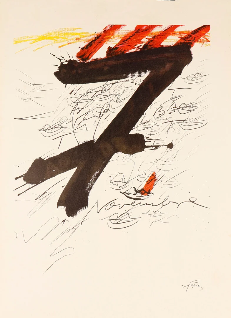 ANTONI TÀPIES. "7 de novembre". — Engravings & Prints — Barcelona Auctions