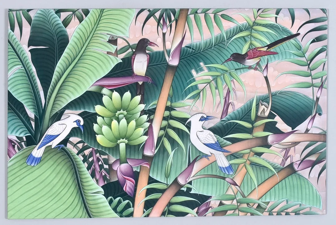 BATIKTRYCK, Indonesien. — Paintings — Halmstads Auktionskammare