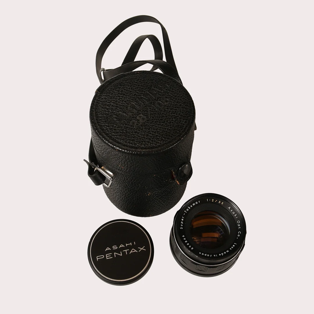 OBJEKTIV, Pentax, Asahi, Japan, Super-Takumar 1:2/55. — Cameras & accessories — Limhamns Auktionsbyrå