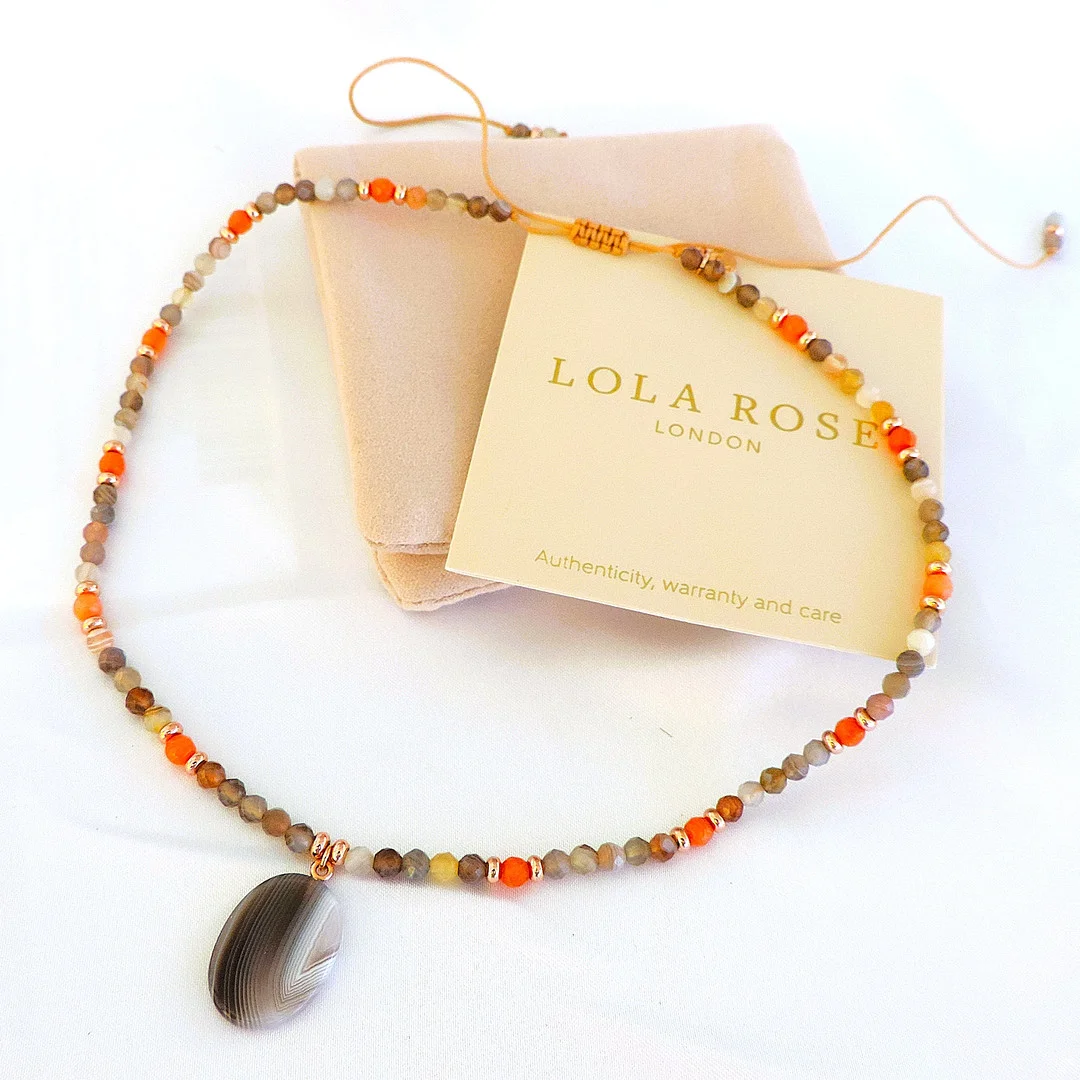 LOLA ROSE LONDON MULTI-COLOUR GEMSTONE NECKLACE. — Necklace — Chalkwell Auctions