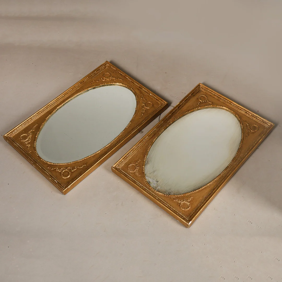 A PAIR OF REGENCY STYLE GILT MIRRORS (2). — Mirrors — Bishop & Miller