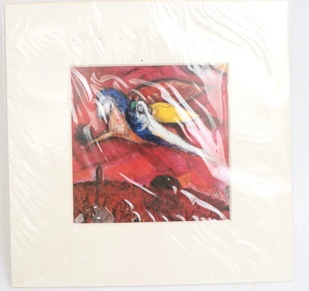 MARC CHAGALL. Tryck efter, "Le cantique des cantiques IV". — Other — Falun Auktionsbyrå
