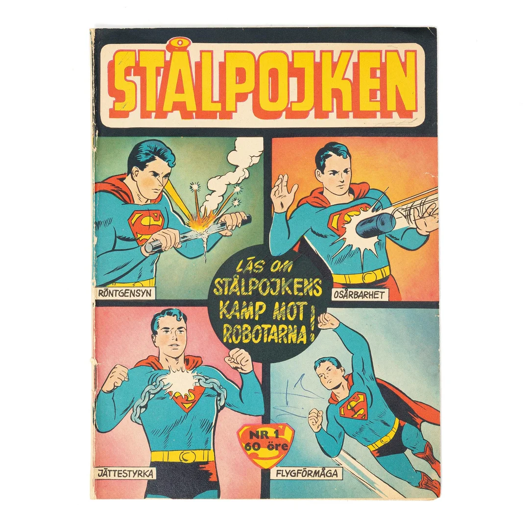 Serietidning, "Stålpojken", Nr 1. — Samlarföremål/Övrigt — Bukowskis