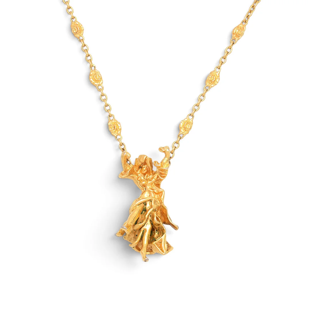 SALVADOR DALÍ. Carmen de Crótalos in over-gilded sivler. — Necklace — Balclis