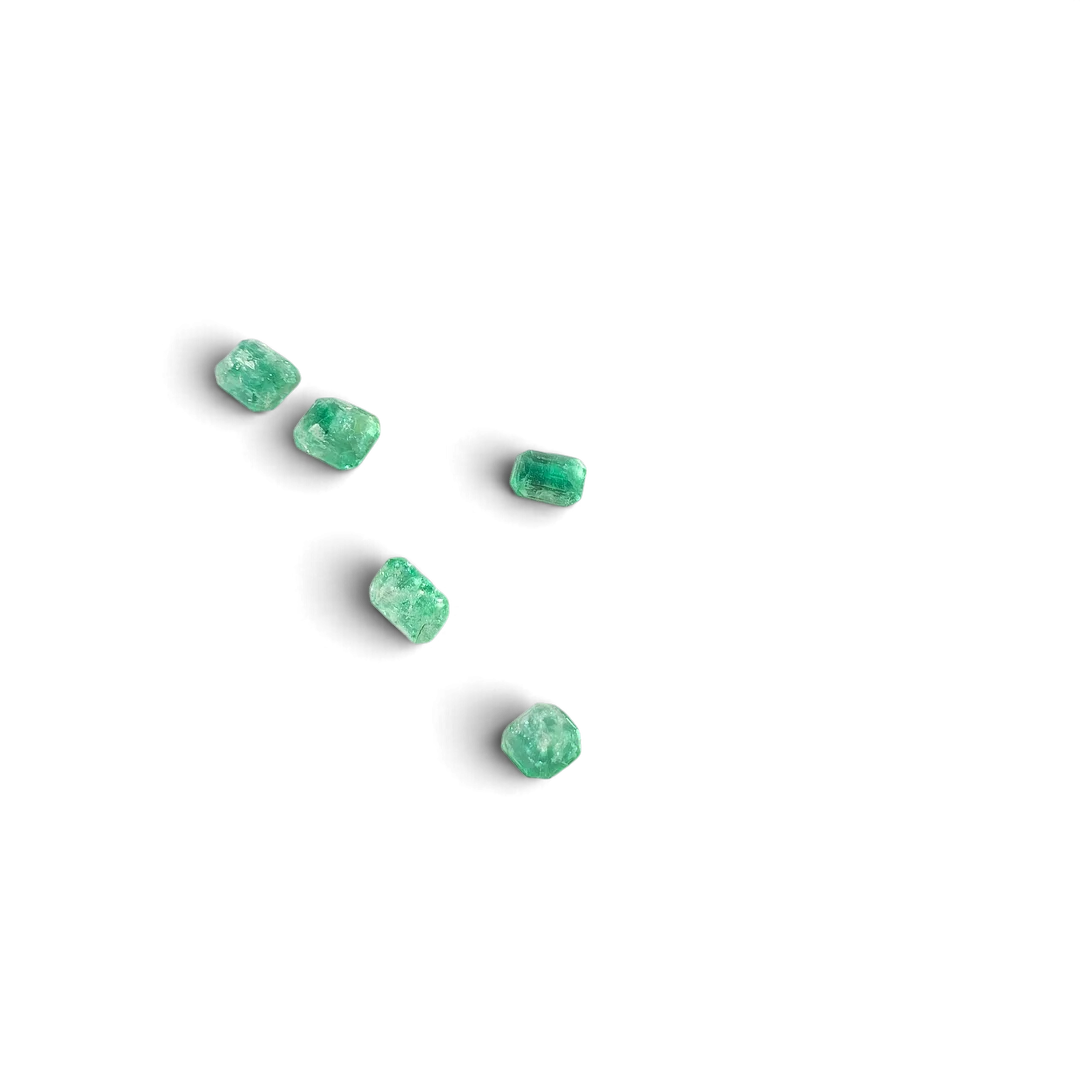 5 esmeraldas de Lahore, Pakistán 8KTs. — Gemstones — Barcelona Auctions