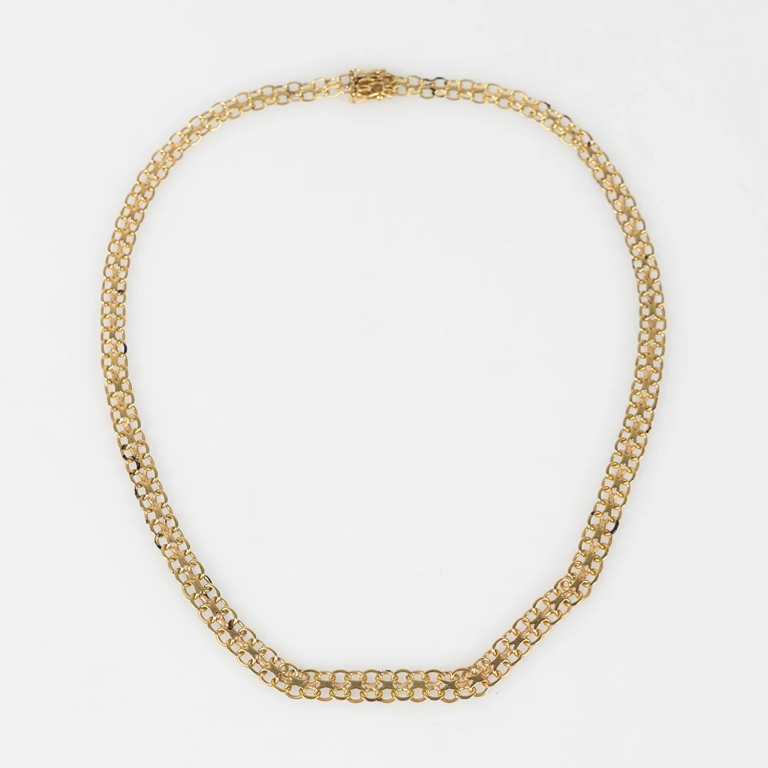 HALSBAND, 18K, bismarck, Norens Guldatelje, Hägersten 1968. — Necklace — Stockholms Auktionsverk Helsingborg