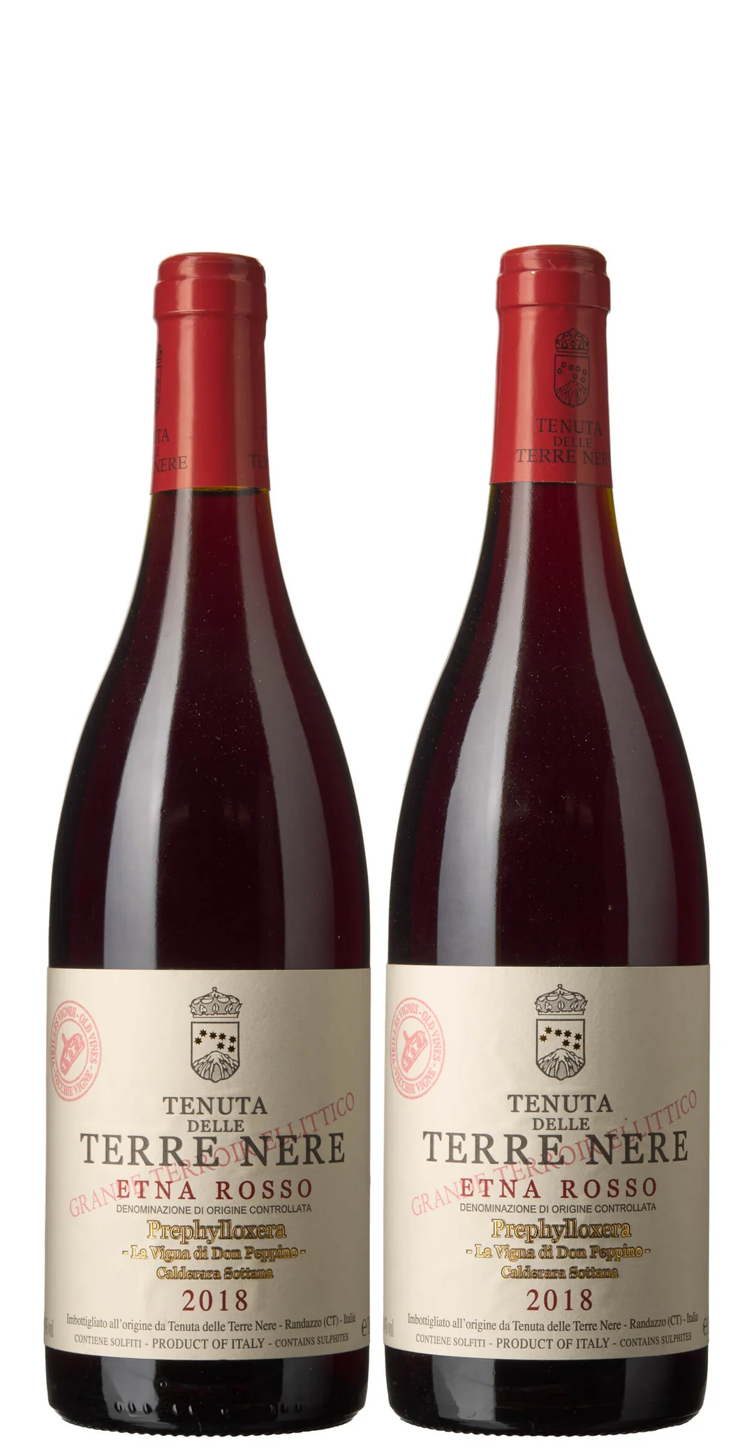 2 x Etna Rosso Calderara Sottana Prephylloxera La Vigna di Dom Peppino 2018, Tenuta delle Terre Nere — 2 x Etna Rosso Calderara Sottana Prephylloxera La Vigna di Dom Peppino 2018, Tenuta delle Terre Nere — Vin/Vin — Blomqvist