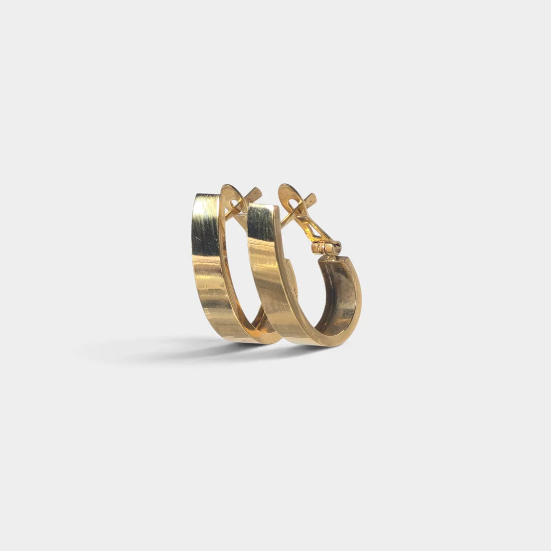 Pendientes en oro 18 K. — Earrings — Barcelona Auctions