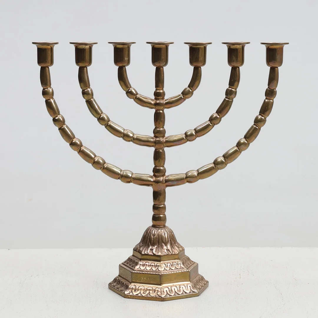 KANDELABER, "Menora", Ekbergs Malm, 1900-tal. — Candlesticks — Gomér & Andersson Jönköping