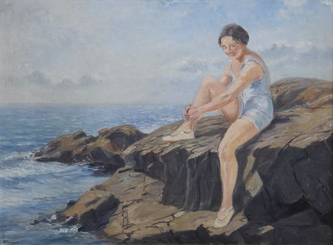 AXEL KLEIMER. olja på duk, "Studie". — Paintings — Markus Auktioner