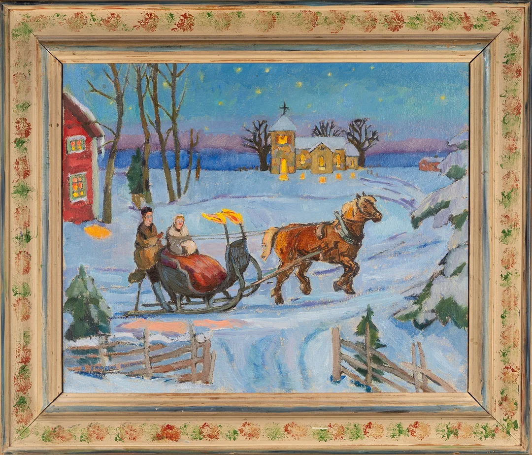 BRITTA RINGVALL. Olja på duk, signerad, 1900-tal. — Paintings — Norrlands Auktionsverk