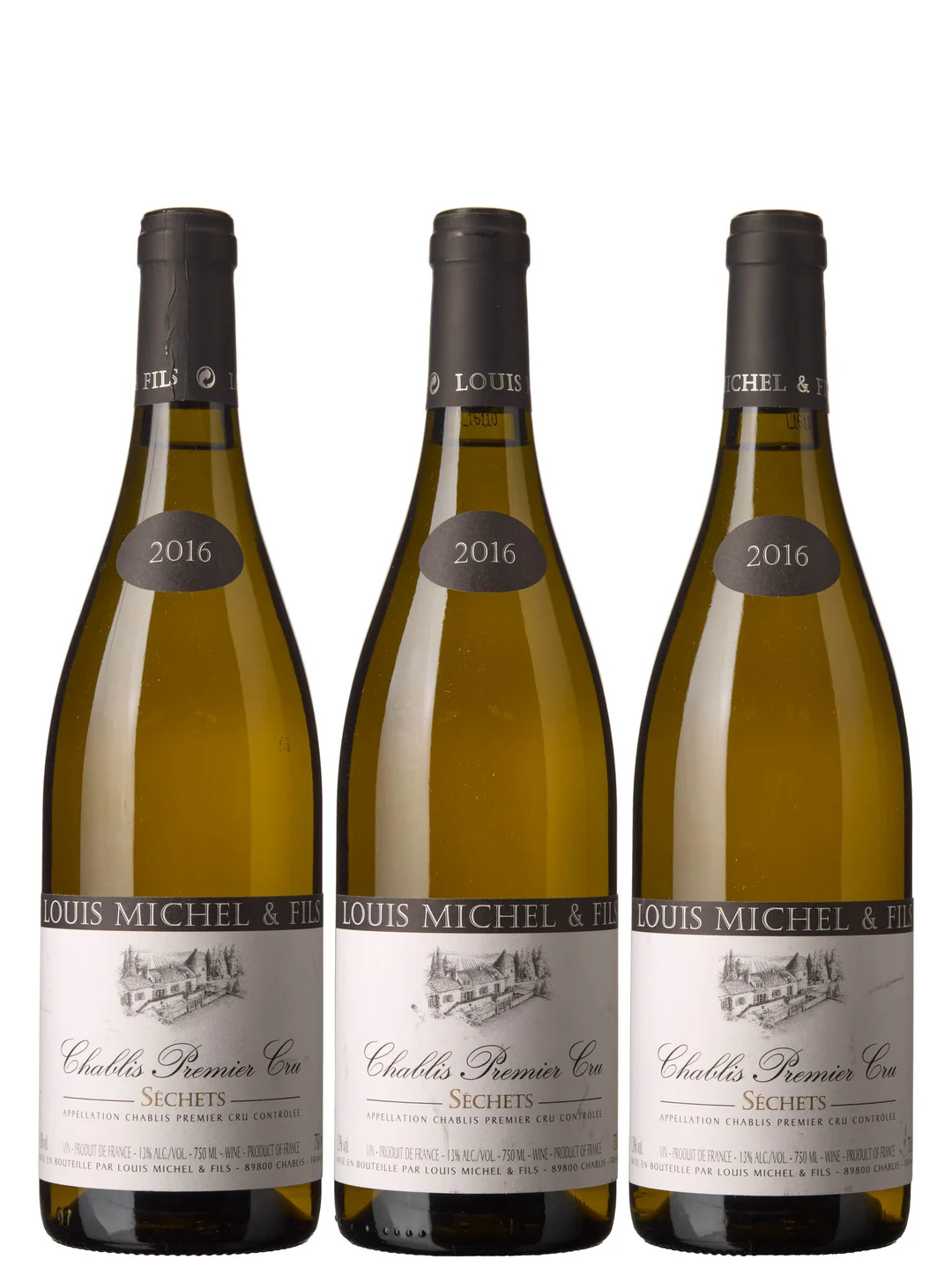 3 x Chablis 1er Cru Sechets 2016, Louis Michel & Fils — 3 x Chablis 1er Cru Sechets 2016, Louis Michel & Fils — Vin/Vin — Blomqvist