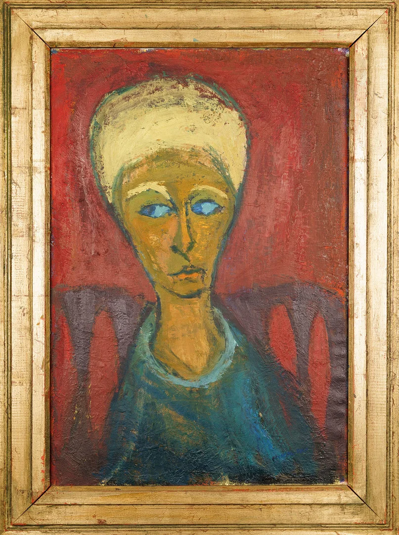 MALTE NYBERG-TOLF. Olja på duk, Kvinnomotiv/ Porträtt, Signerad. — Paintings — Norrlands Auktionsverk