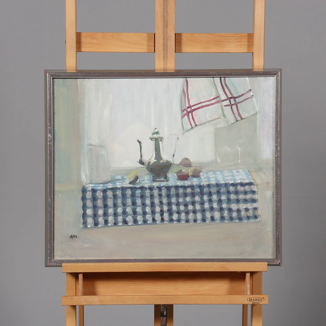 ARNE MALMBORG. OLJA PÅ DUK, signerad AM. — Paintings — Borås Auktionshall
