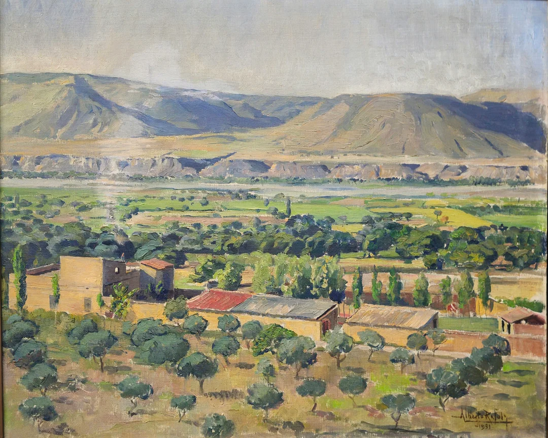 ALBERTO RAFOLS CULLERES. Paisaje 1951, firmado y fechado. — Paintings — Barcelona Auctions