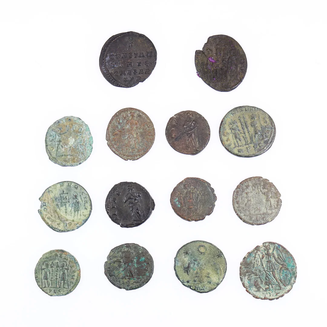 ROMAN COINS - BRONZE CONSTANTINE COIN, OTHER CONSTANTINE COINS, ETC. (14). — Coins & Banknotes — Young's Auctions