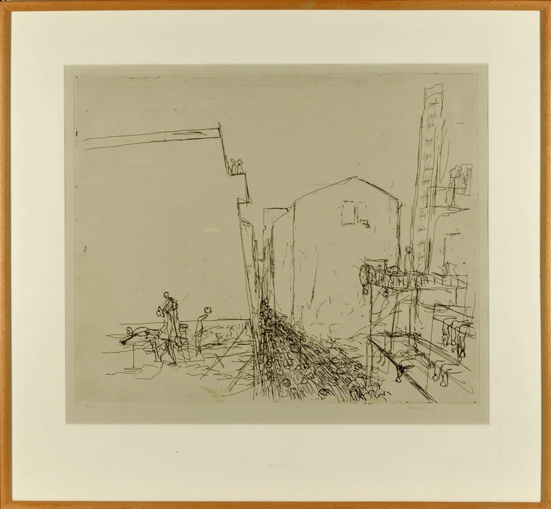 STAFFAN KIHLGREN. Etsning, Signerad & daterad 1986. — Engravings & Prints — Norrlands Auktionsverk