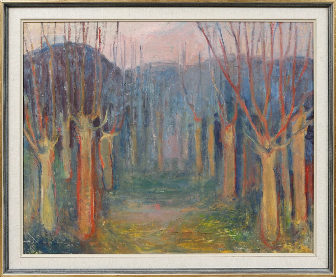 HANS STRIDH. Träd, olja på duk. — Paintings — Göteborgs Auktionsverk