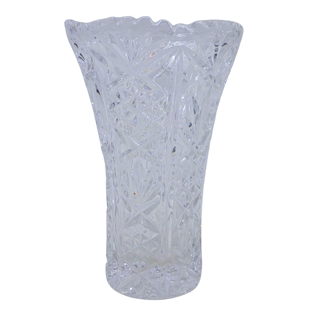KRISTALLVASE IM PARISER SCHLIFF. — Art glass — Auktionshaus Stuber's Hammerschlag