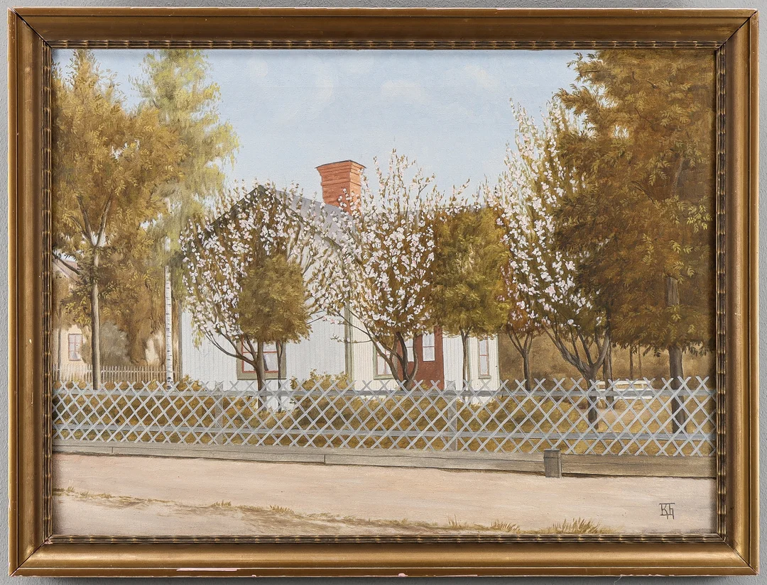 OIDENTIFIERAD KONSTNÄR, motiv från Karlstad. — Paintings — Karlstad Hammarö Auktionsverk