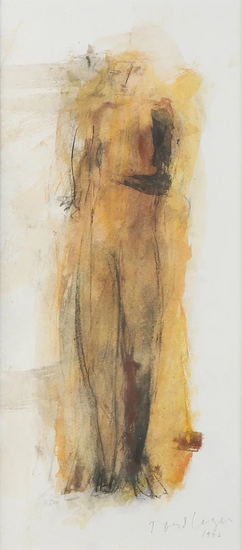 TORD LAGER. Blandteknik. Figur. Signerad och daterad 1996. — Paintings — Skånes Auktionsverk