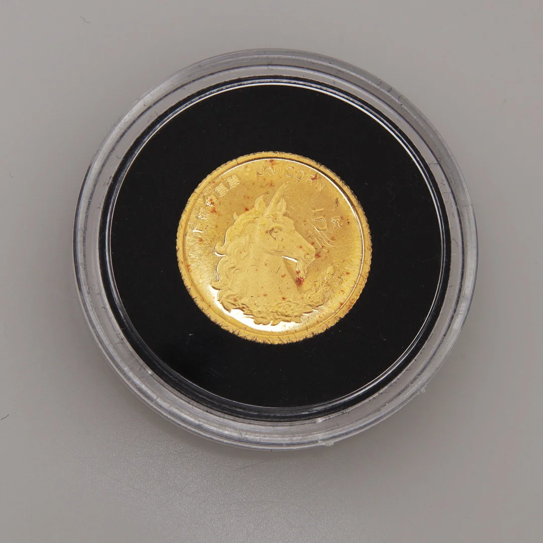MYNT, guld, 5 yuan, Kina, 1996. — Coins & Banknotes — Växjö Auktionskammare