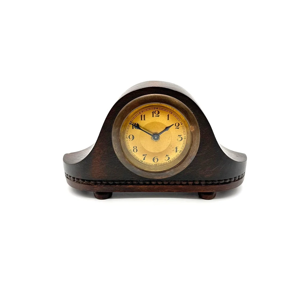 MINI KAMINUHR TISCHUHR WECKER NAPOLEON HUT 1900-1920. — Mantel clocks — Kunst- und Auktionshaus Kleinhenz