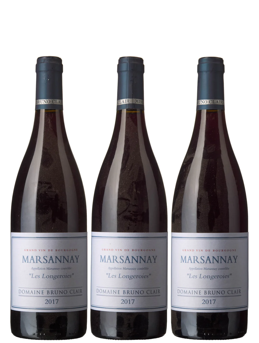 3 x Marsannay Les Longeroies 2017, Bruno Clair — 3 x Marsannay Les Longeroies 2017, Bruno Clair — Vin/Vin — Blomqvist