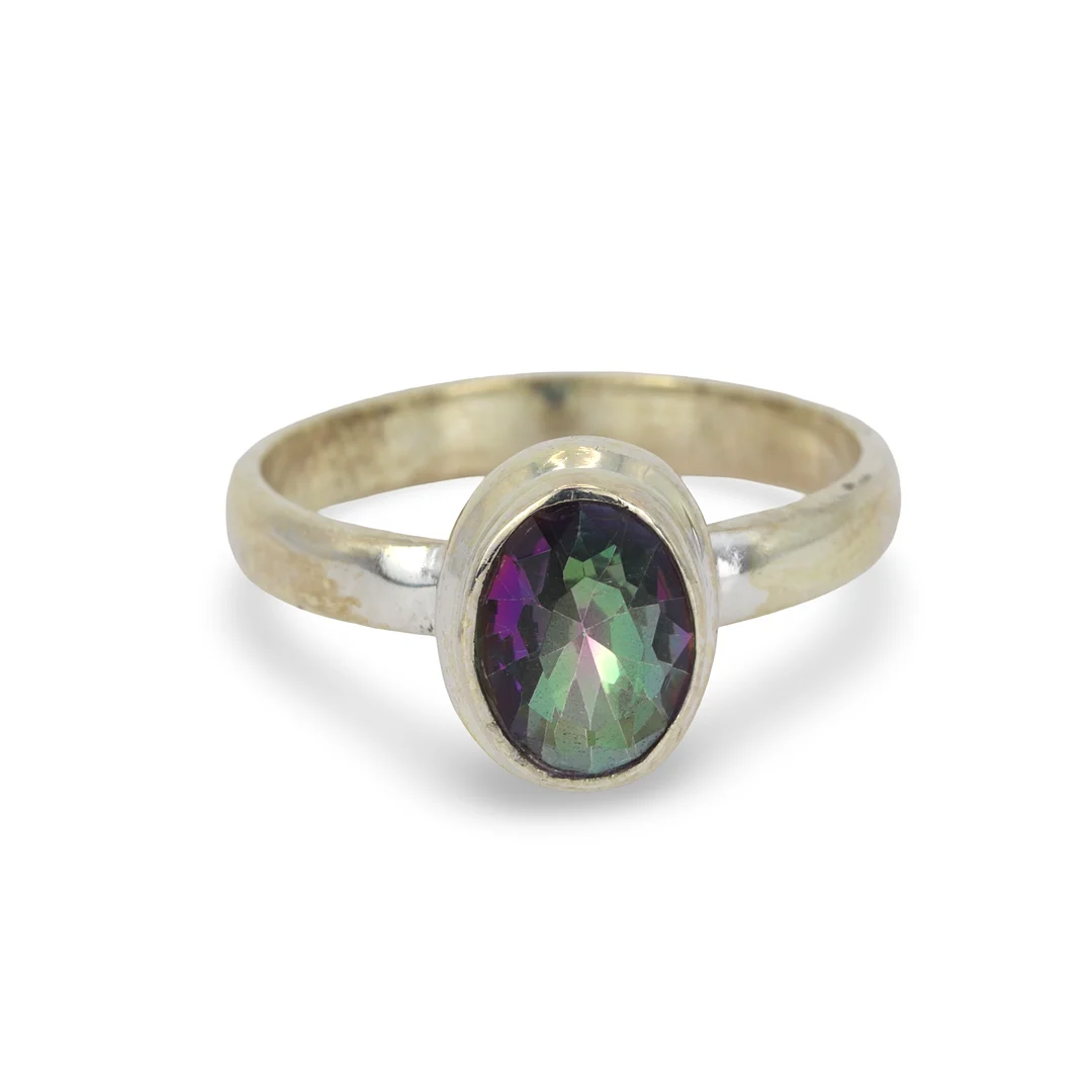 SILVER MYSTIC TOPAZ RING. — Rings — Chalkwell Auctions
