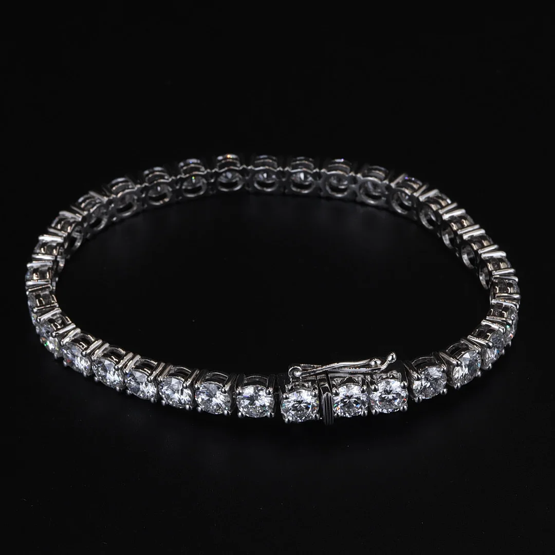 18CT LAB DIAMOND BRACELET. — Bracelets — Chalkwell Auctions