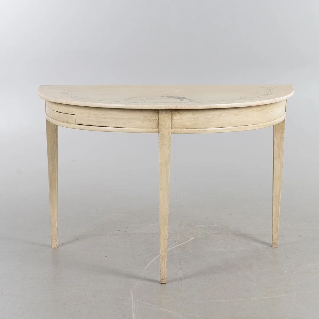 HALVBORD, bemålat trä, 18/1900-tal. — Tables — Stockholms Auktionsverk Helsingborg