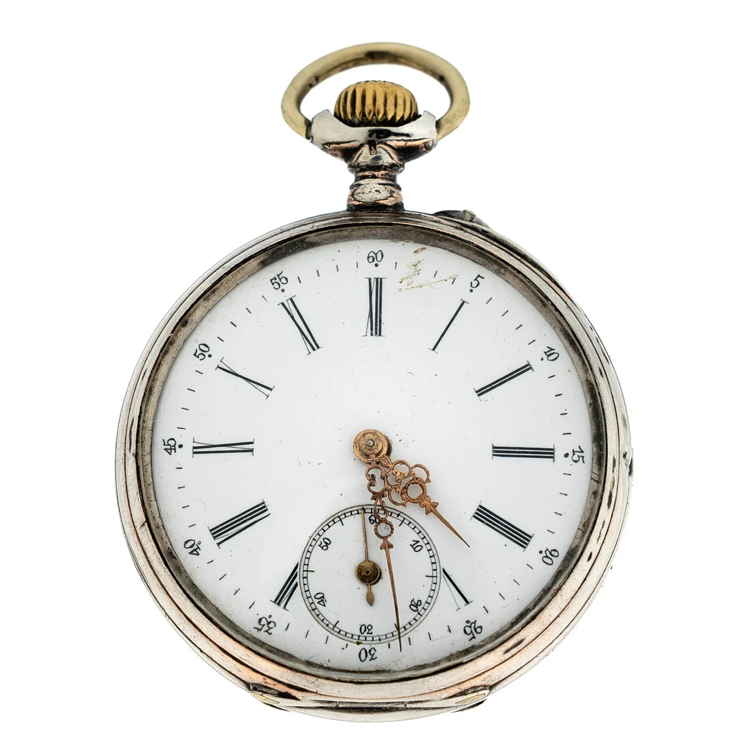 Fickur silver. — Pocket & Stop Watches — Norrlands Auktionsverk
