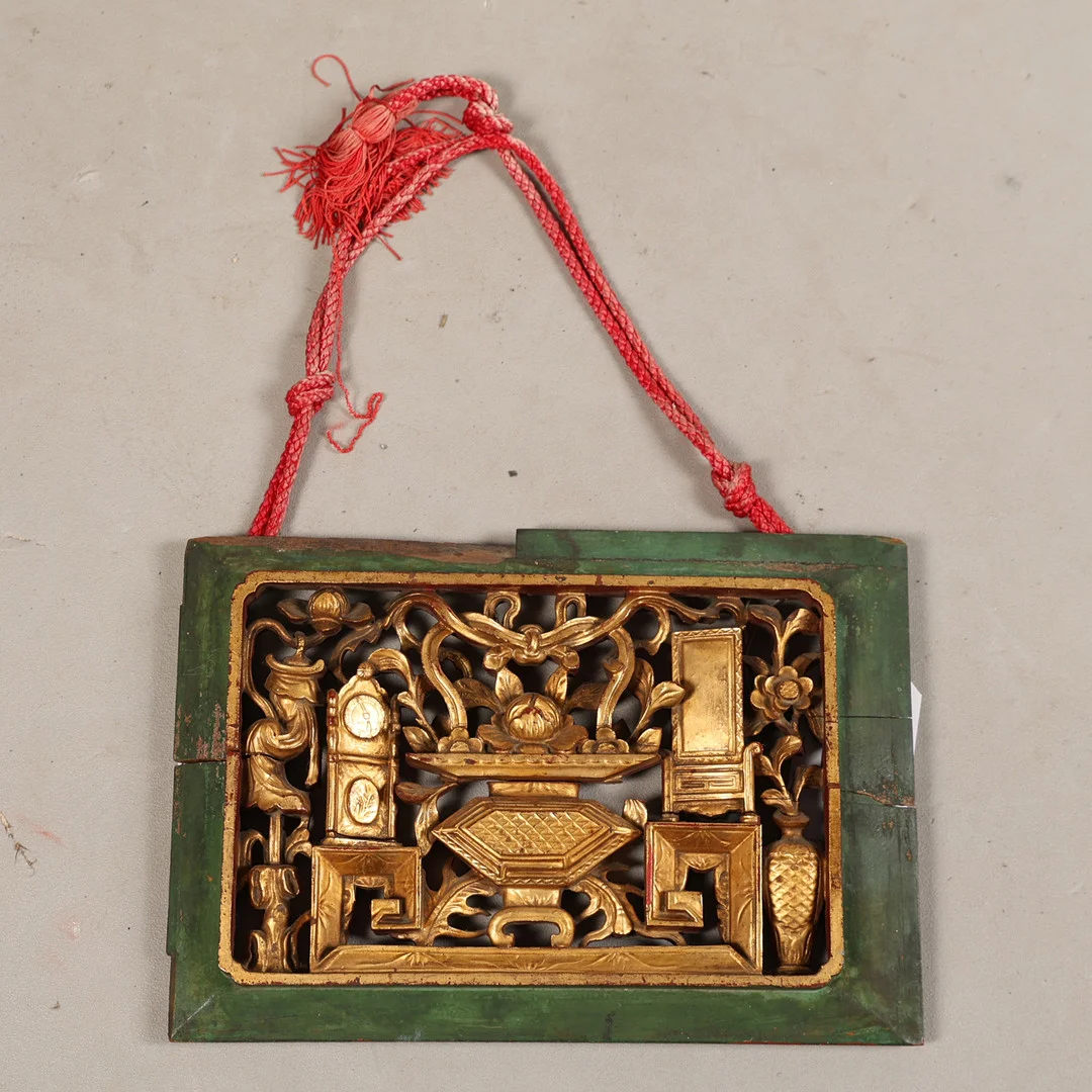 A CHINESE CARVED WOODEN PANEL, QING DYNASTY. — Wood — Bishop & Miller