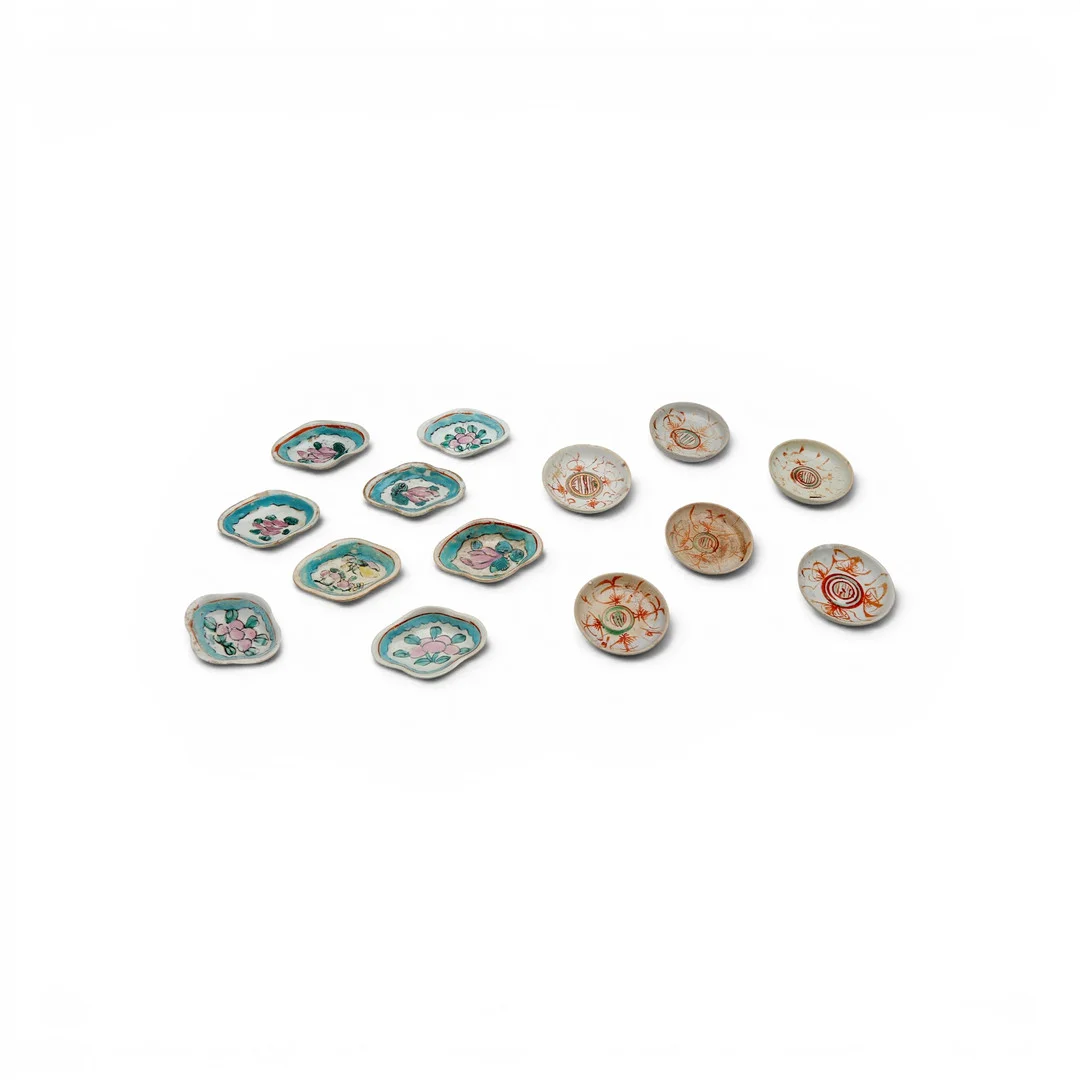 Fourteen "diezi" small dishes in Chinese porcelain, 20th Century. — Oriental — Balclis