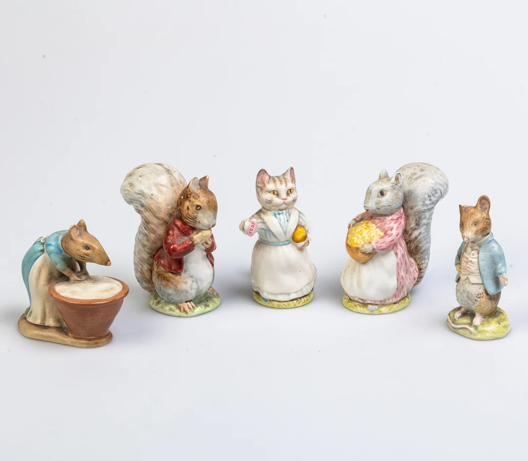 FIVE BESWICK BEATRIX POTTER CERAMIC FIGURES. — European — Griffin’s Auctioneers