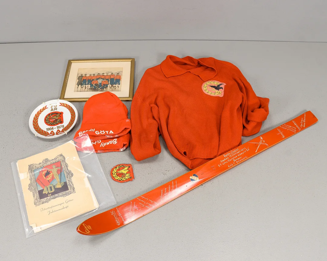 IF GÖTA KARLSTAD Bandymemorablia, 1950-tal. — Sports memorabilia — Karlstad Hammarö Auktionsverk